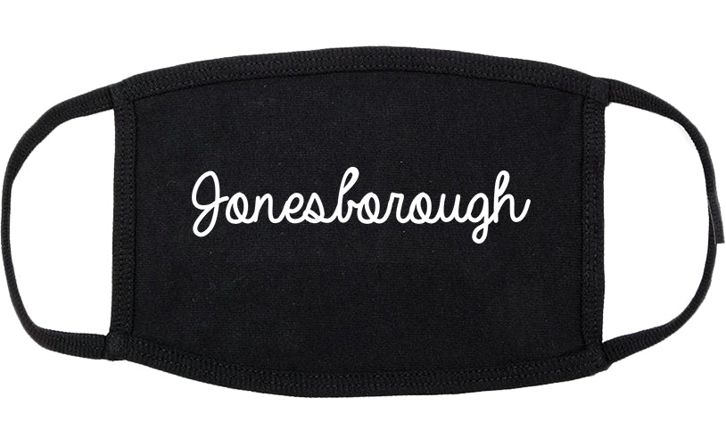 Jonesborough Tennessee TN Script Cotton Face Mask Black