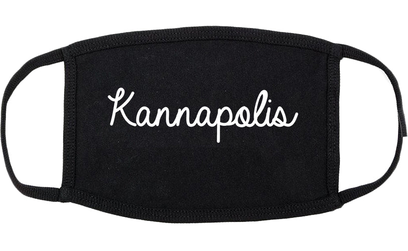 Kannapolis North Carolina NC Script Cotton Face Mask Black