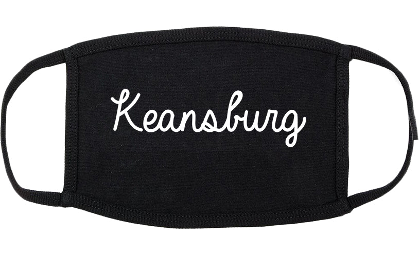 Keansburg New Jersey NJ Script Cotton Face Mask Black