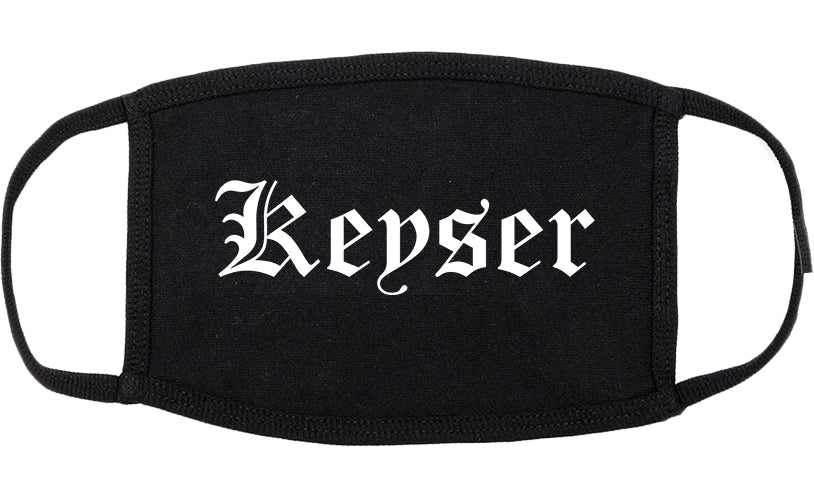 Keyser West Virginia WV Old English Cotton Face Mask Black