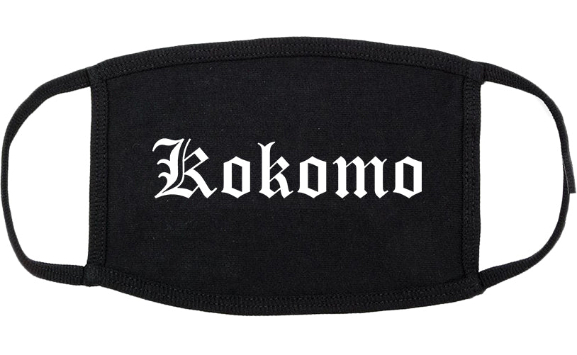Kokomo Indiana IN Old English Cotton Face Mask Black