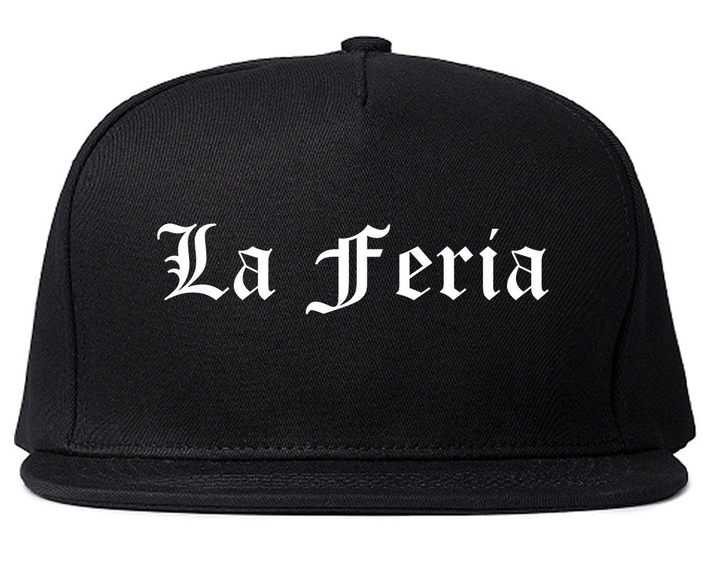 La Feria Texas TX Old English Mens Snapback Hat Black
