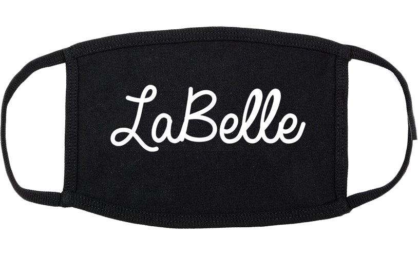 LaBelle Florida FL Script Cotton Face Mask Black