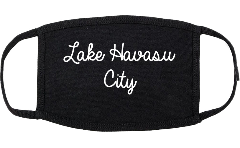 Lake Havasu City Arizona AZ Script Cotton Face Mask Black