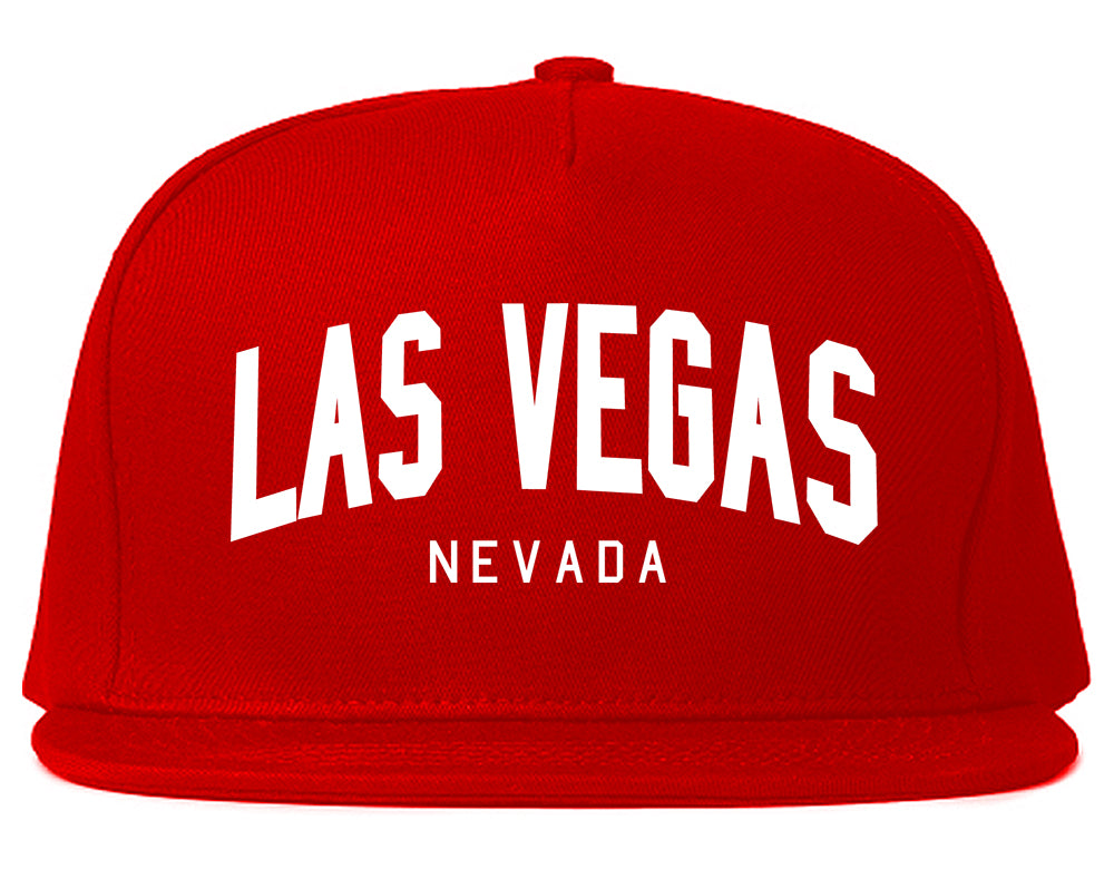 Las Vegas Nevada Arch Mens Snapback Hat Red