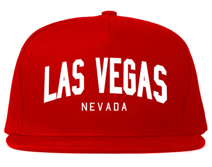 Las Vegas Nevada Arch Mens Snapback Hat Red