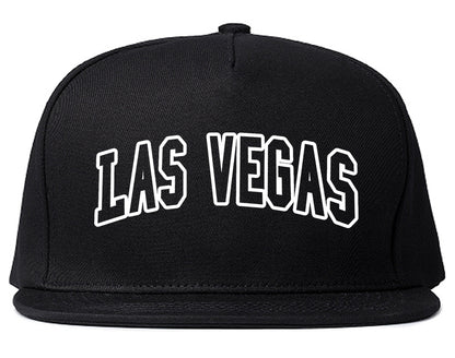 Las Vegas Nevada Outline Mens Snapback Hat Black