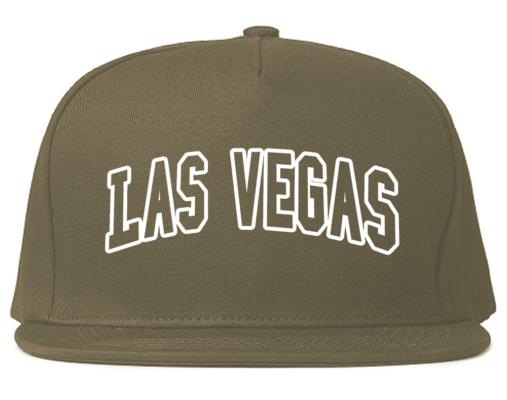 Las Vegas Nevada Outline Mens Snapback Hat Grey