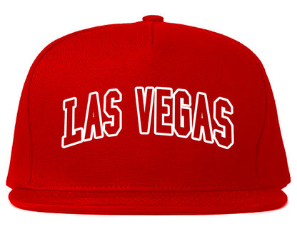 Las Vegas Nevada Outline Mens Snapback Hat Red