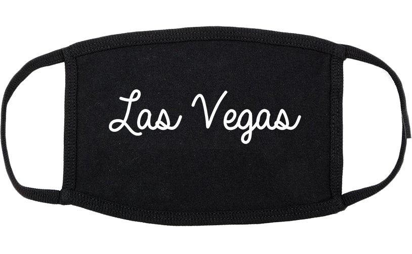 Las Vegas New Mexico NM Script Cotton Face Mask Black