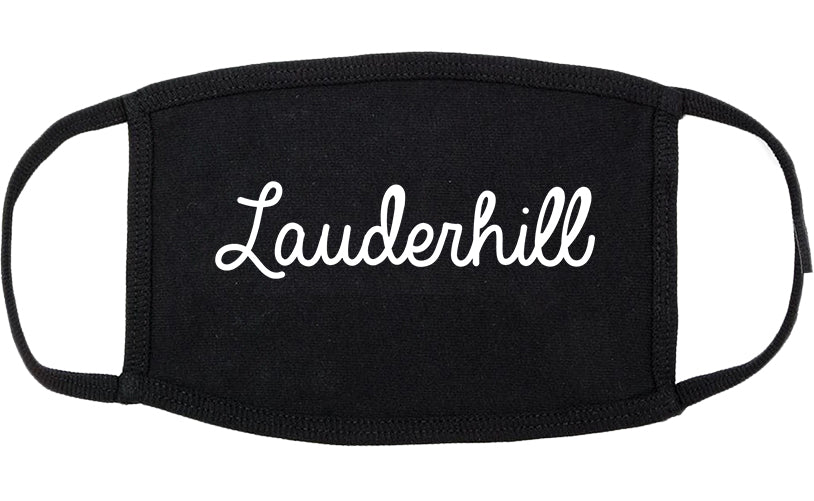Lauderhill Florida FL Script Cotton Face Mask Black