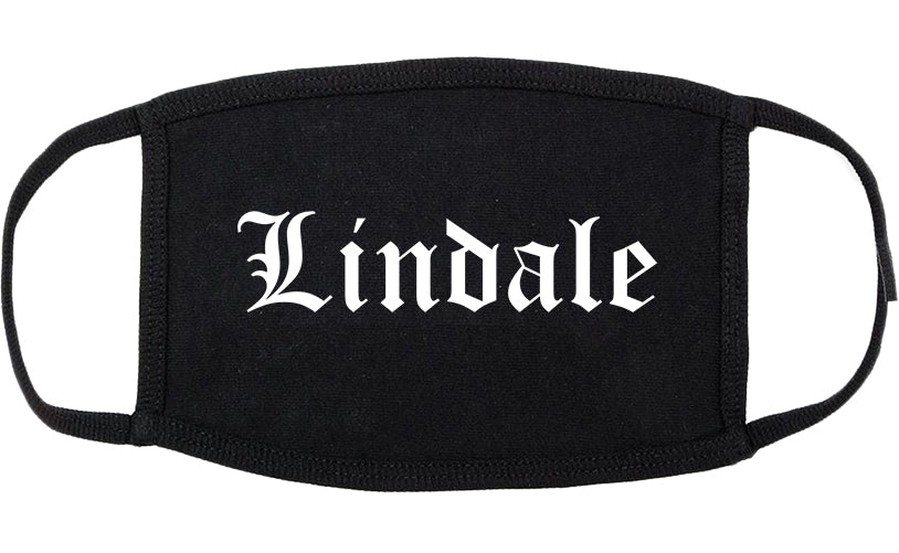Lindale Texas TX Old English Cotton Face Mask Black