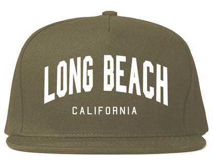 Long Beach California ARCH Mens Snapback Hat Grey