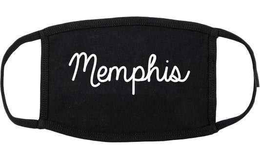 Memphis Tennessee TN Script Cotton Face Mask Black