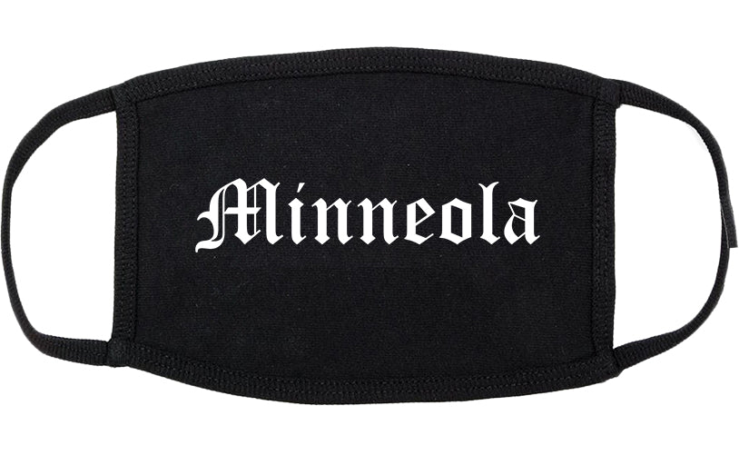 Minneola Florida FL Old English Cotton Face Mask Black