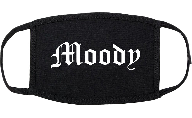 Moody Alabama AL Old English Cotton Face Mask Black
