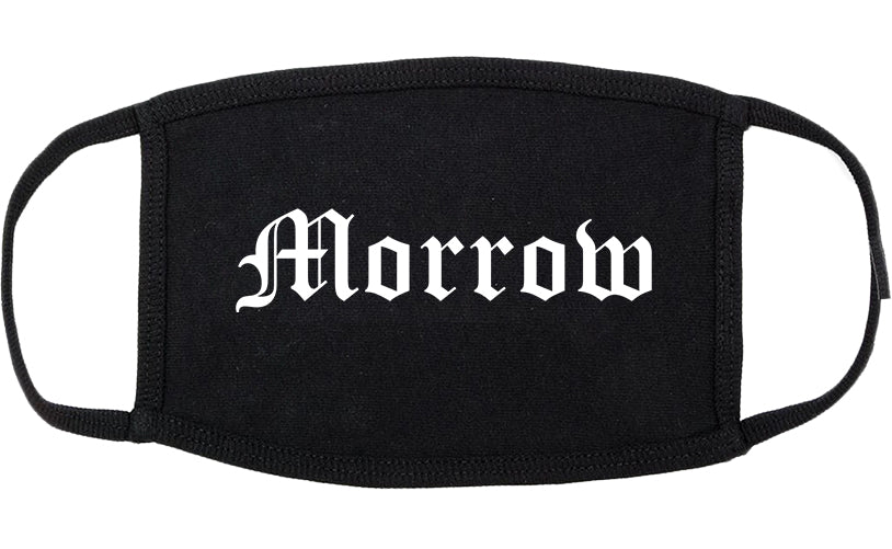 Morrow Georgia GA Old English Cotton Face Mask Black