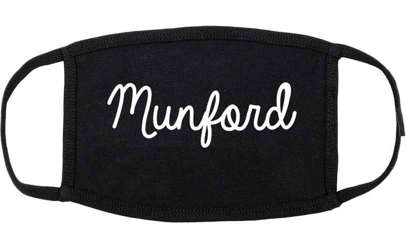 Munford Tennessee TN Script Cotton Face Mask Black