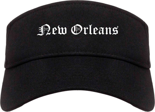 New Orleans Louisiana LA Old English Mens Visor Cap Hat Black