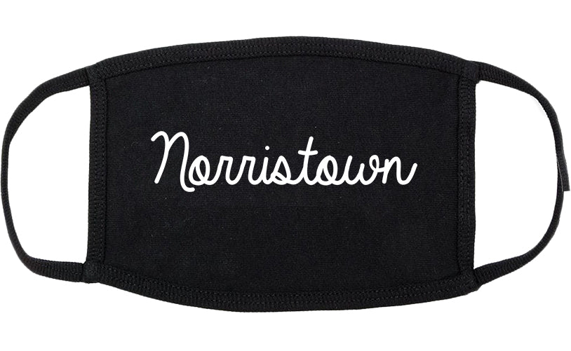 Norristown Pennsylvania PA Script Cotton Face Mask Black