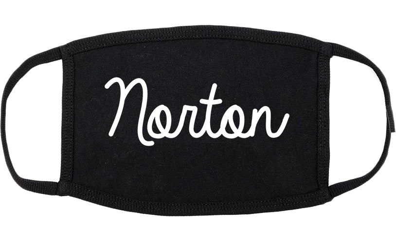 Norton Ohio OH Script Cotton Face Mask Black