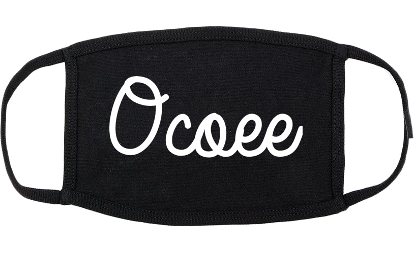 Ocoee Florida FL Script Cotton Face Mask Black