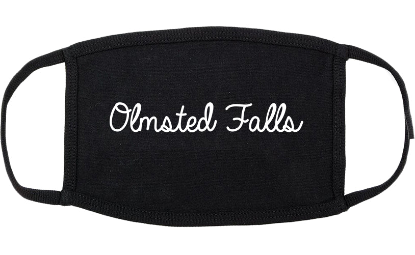 Olmsted Falls Ohio OH Script Cotton Face Mask Black