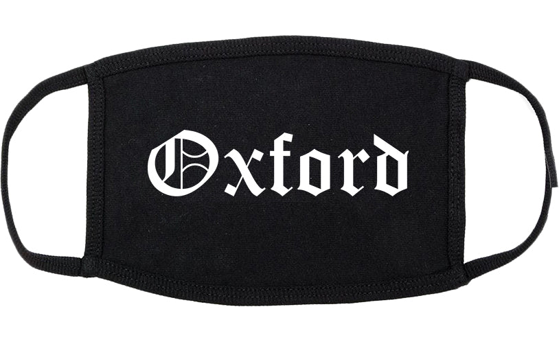 Oxford North Carolina NC Old English Cotton Face Mask Black