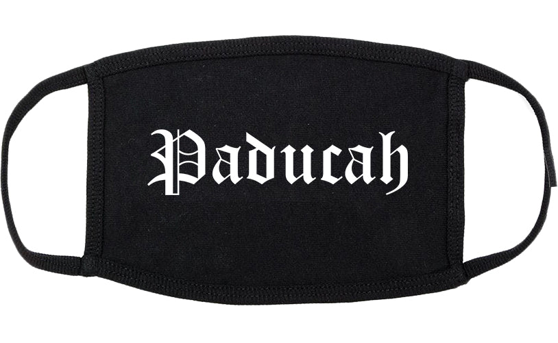 Paducah Kentucky KY Old English Cotton Face Mask Black