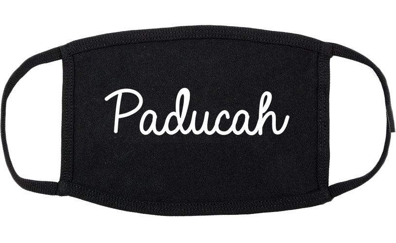 Paducah Kentucky KY Script Cotton Face Mask Black