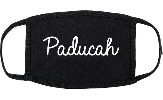Paducah Kentucky KY Script Cotton Face Mask Black