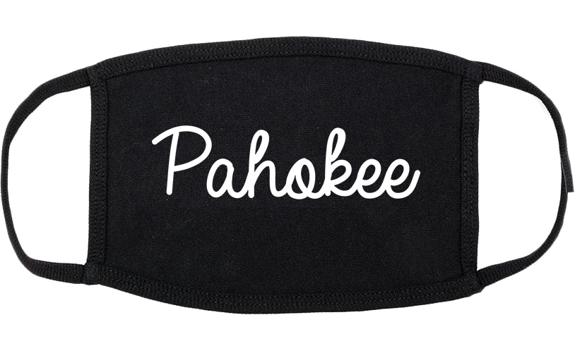 Pahokee Florida FL Script Cotton Face Mask Black