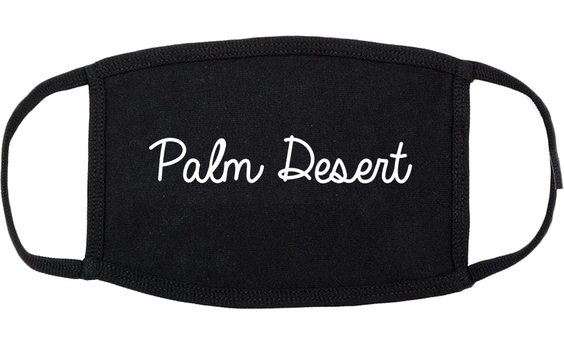 Palm Desert California CA Script Cotton Face Mask Black