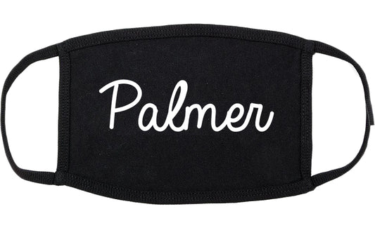 Palmer Alaska AK Script Cotton Face Mask Black