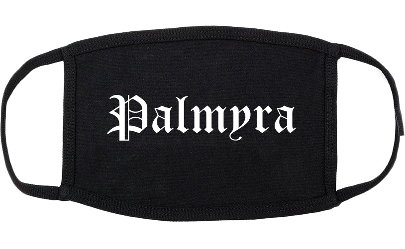 Palmyra Pennsylvania PA Old English Cotton Face Mask Black