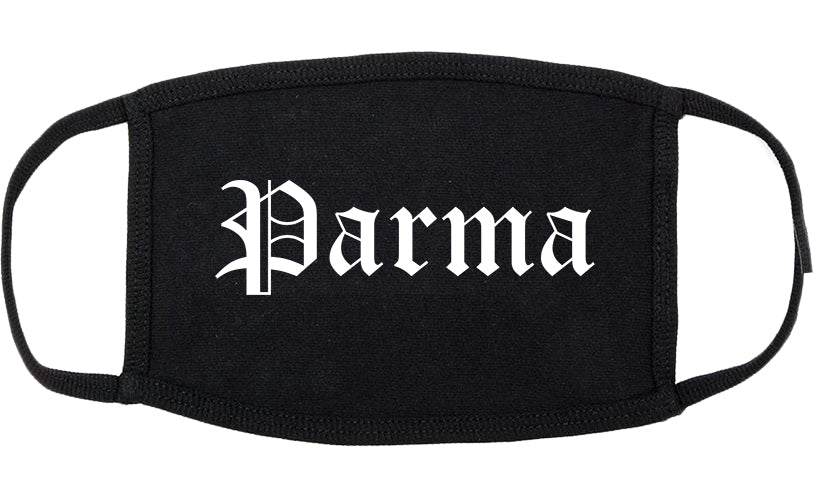 Parma Ohio OH Old English Cotton Face Mask Black