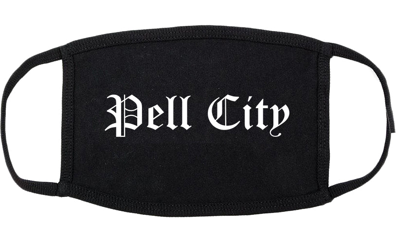 Pell City Alabama AL Old English Cotton Face Mask Black