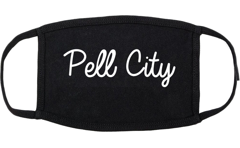 Pell City Alabama AL Script Cotton Face Mask Black