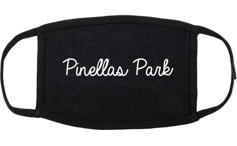 Pinellas Park Florida FL Script Cotton Face Mask Black