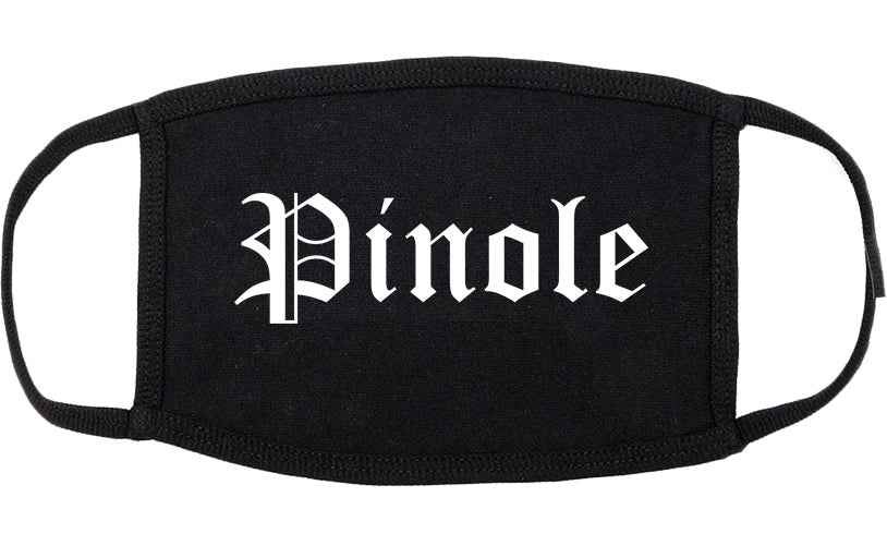 Pinole California CA Old English Cotton Face Mask Black