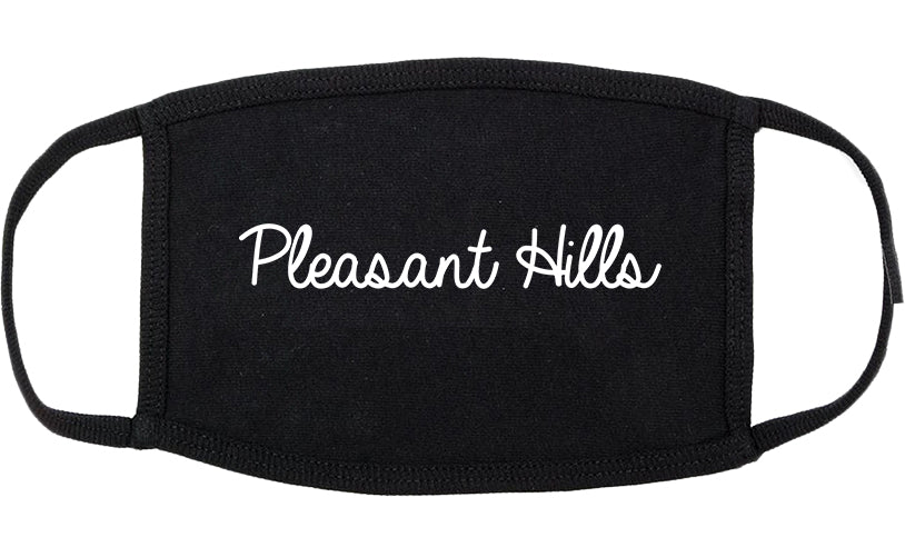 Pleasant Hills Pennsylvania PA Script Cotton Face Mask Black