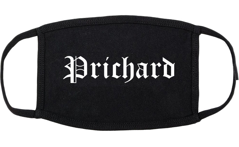 Prichard Alabama AL Old English Cotton Face Mask Black
