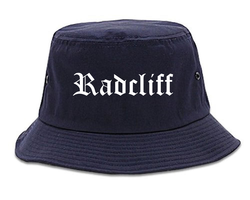 Radcliff Kentucky KY Old English Mens Bucket Hat Navy Blue