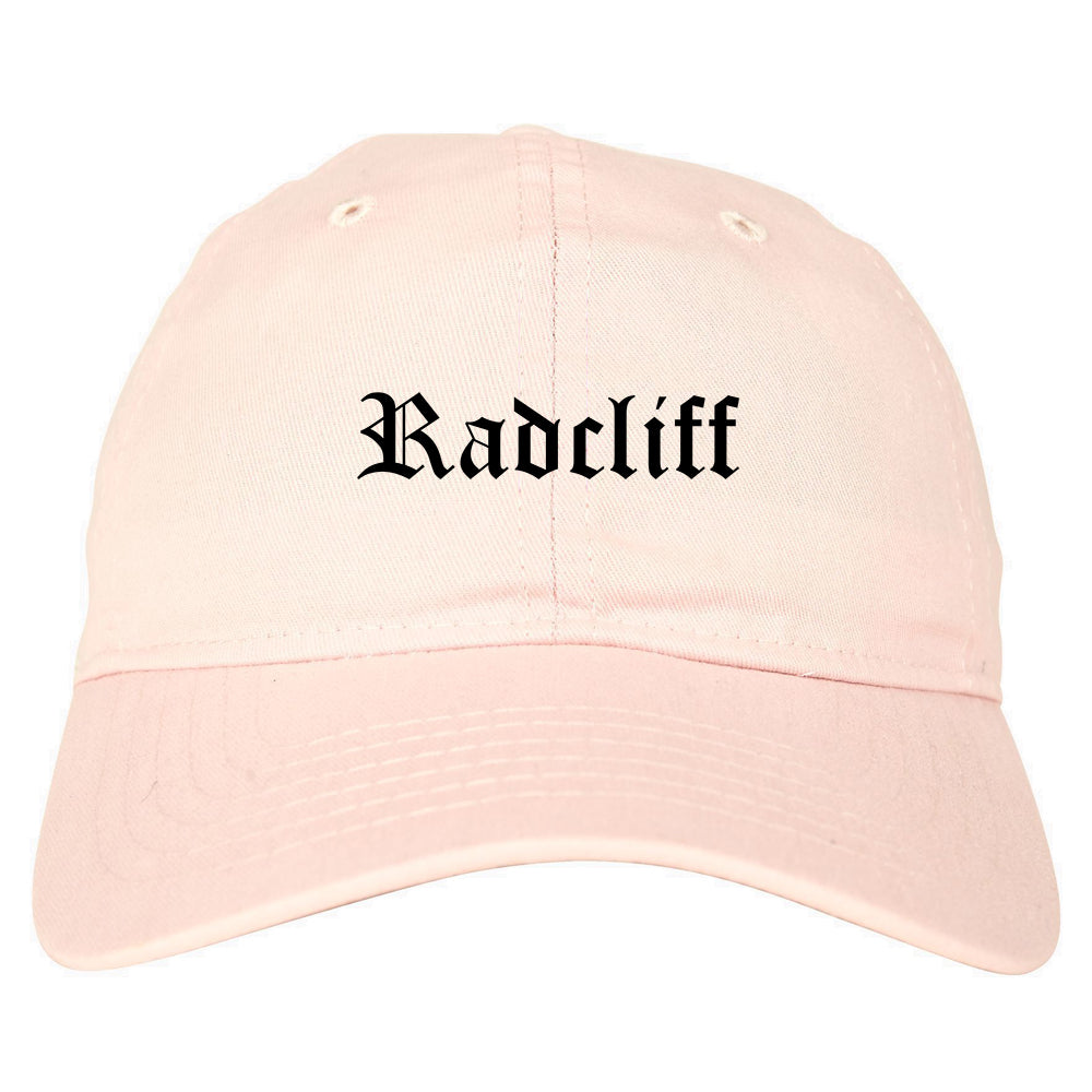 Radcliff Kentucky KY Old English Mens Dad Hat Baseball Cap Pink