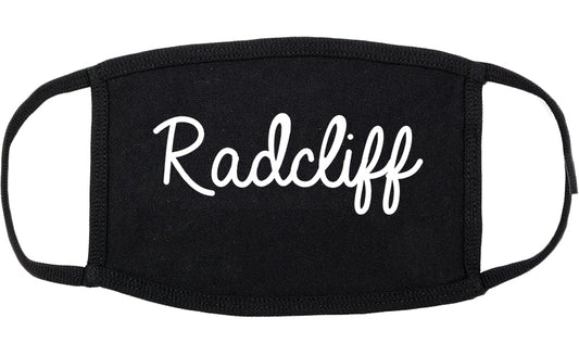 Radcliff Kentucky KY Script Cotton Face Mask Black