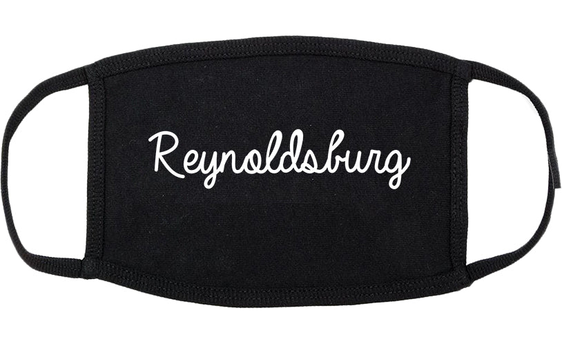 Reynoldsburg Ohio OH Script Cotton Face Mask Black