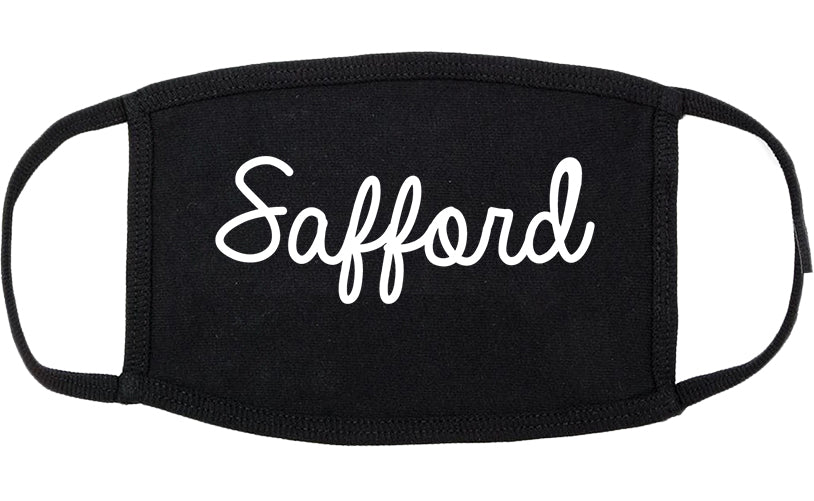 Safford Arizona AZ Script Cotton Face Mask Black