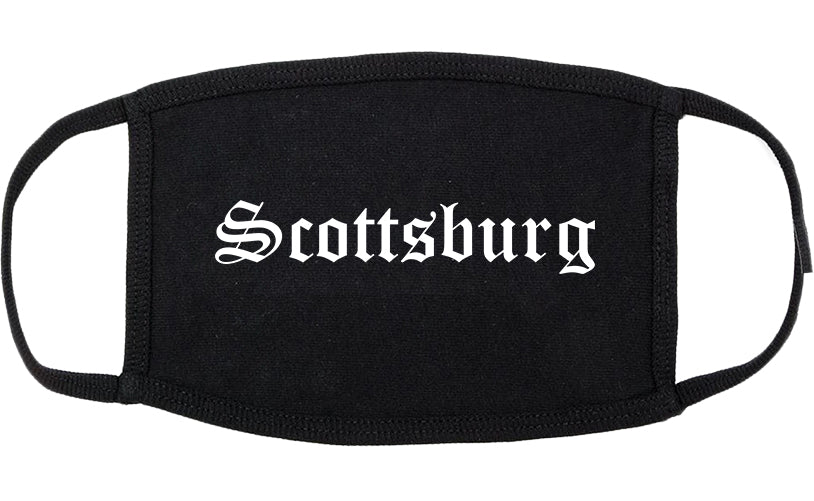 Scottsburg Indiana IN Old English Cotton Face Mask Black