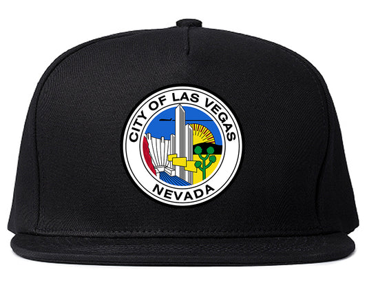 Seal Of Las Vegas Nevada FLAG Mens Snapback Hat Black