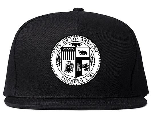 Seal Of Los Angeles California 1781 Mens Snapback Hat Black